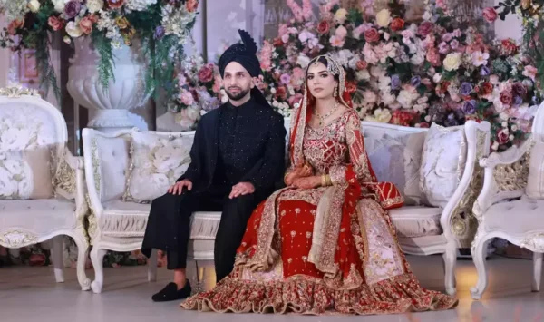 A newly married couple